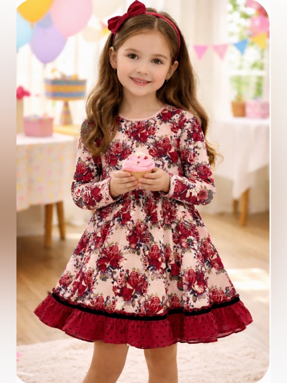 Matilda Jane Just Imagine Kensley Floral & Dot Print Dress